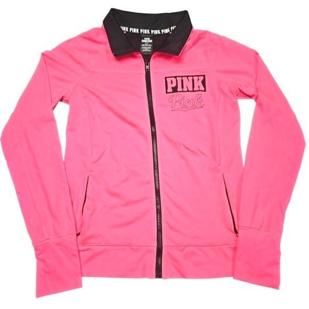 Pink Victorias Secret Track Jacket Small Pink Ultimate Y2K Athleisure Athletic